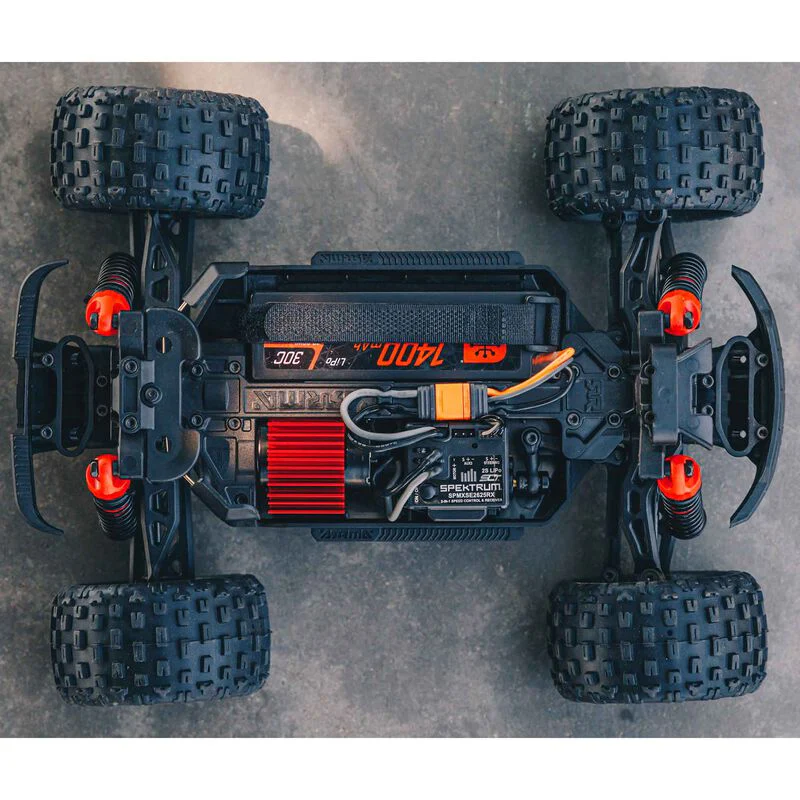 ARRMA 1/18 GRANITE GROM MEGA 380 Brushed 4X4 Monster Truck RTR with Battery & Charger - RED