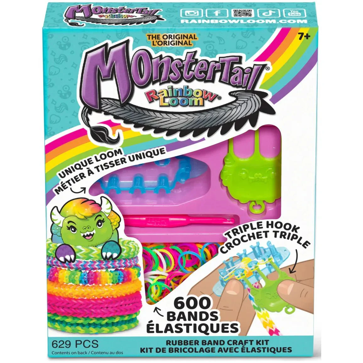 Rainbow Loom Monster Tail Bracelet Kit