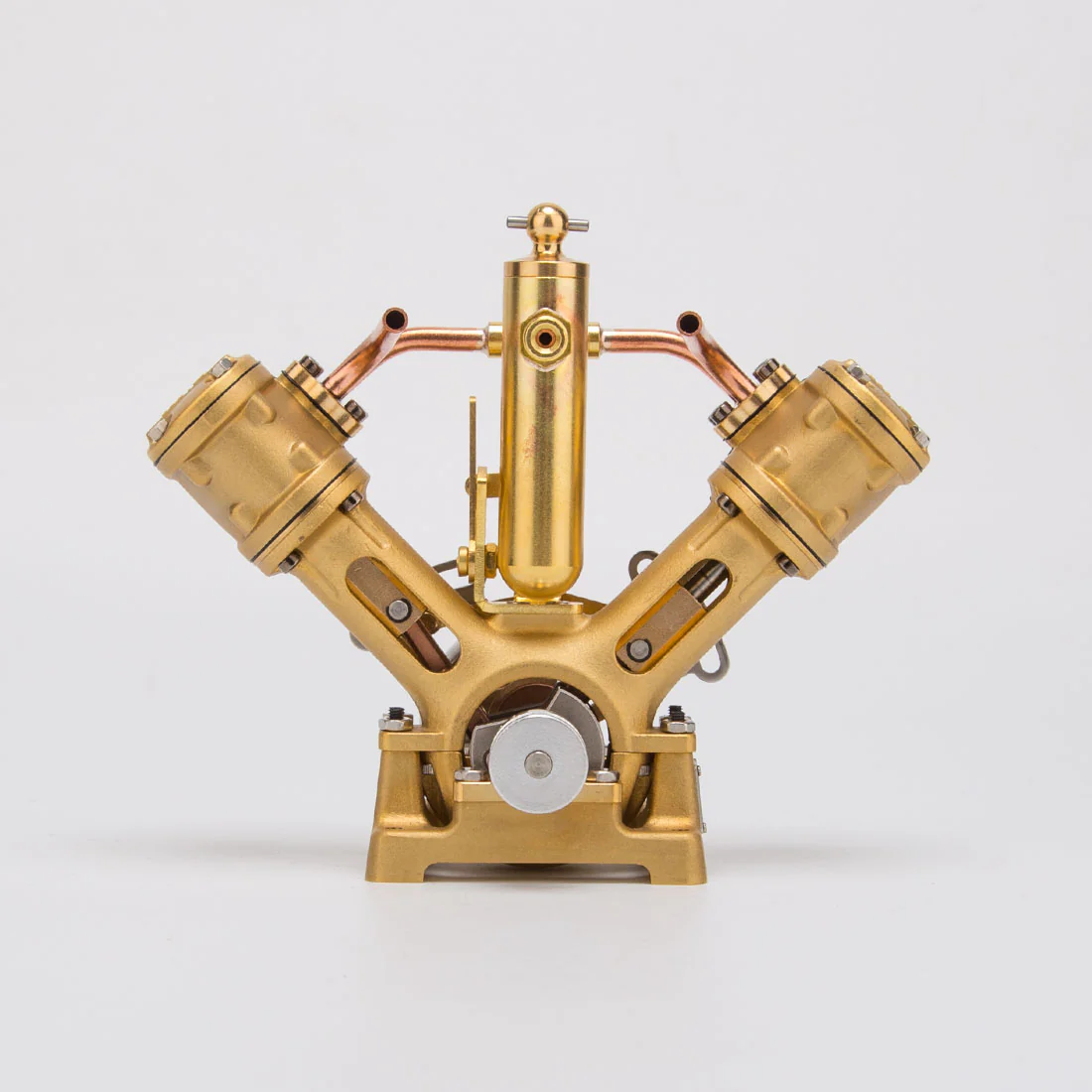 RW-V2 Mini V-Shape Double Cylinder Steam Engine Model for 70-130cm Steamship