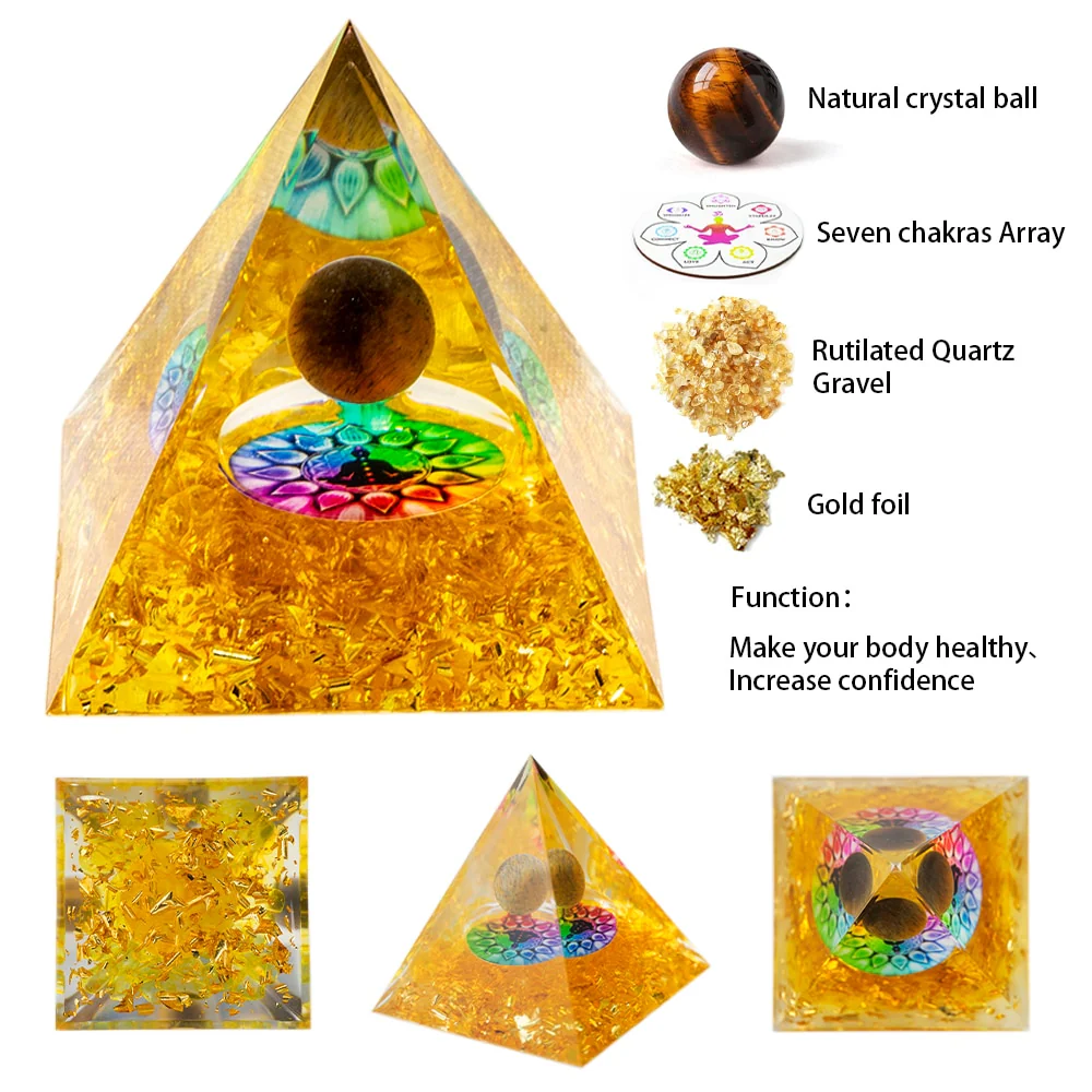 Orgone Pyramid Energy Healing Crystal