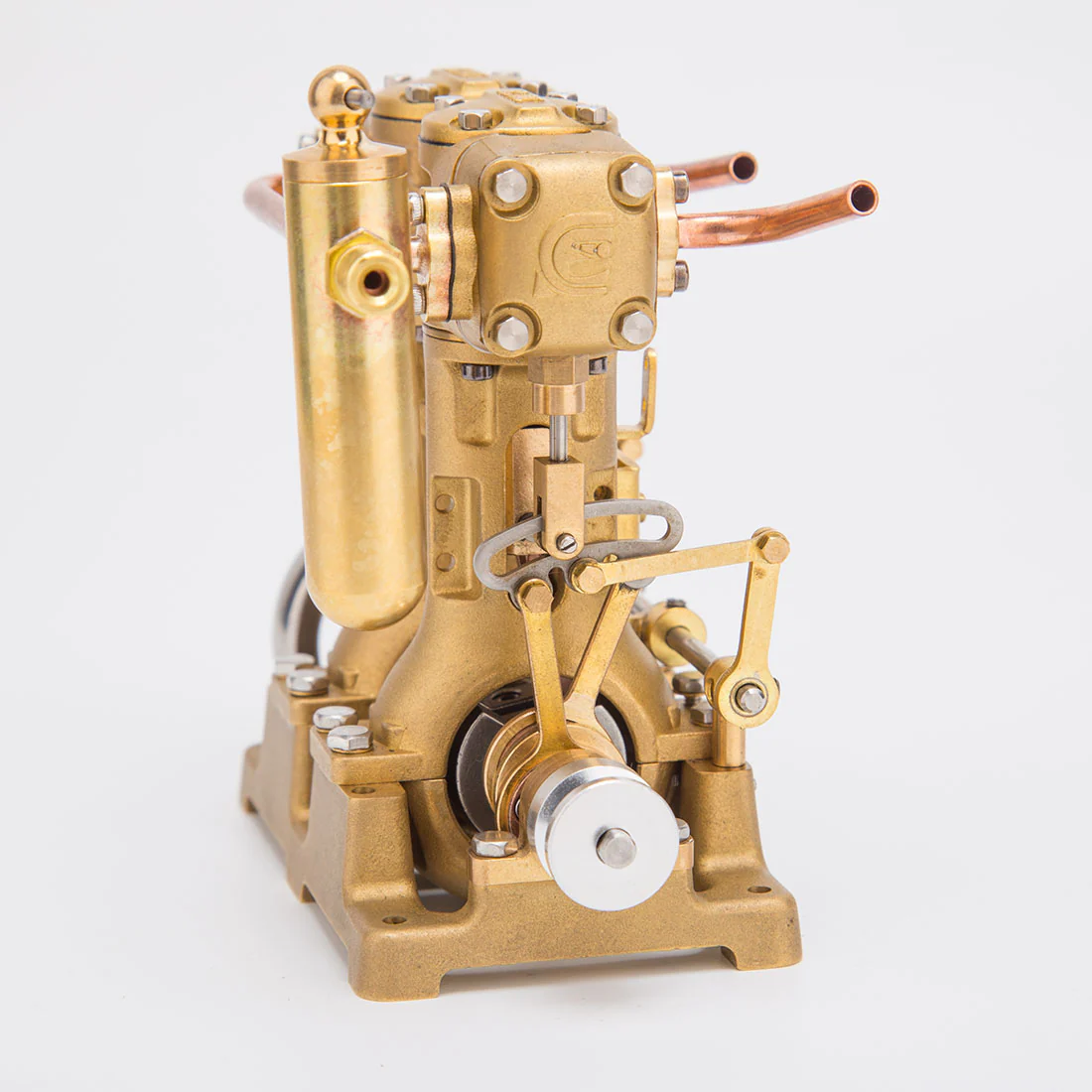 RW-L2 Retro Mini Inline Double Cylinder Steam Engine Model for 70-130cm Steamship 