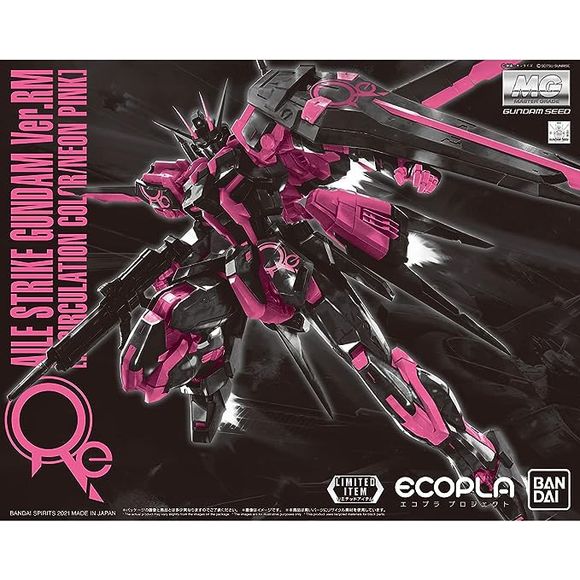 Bandai Gundam Base Exclusive Aile Strike Gundam Ver. RM Recirculation Neon Pink MG 1/100 Model Kit