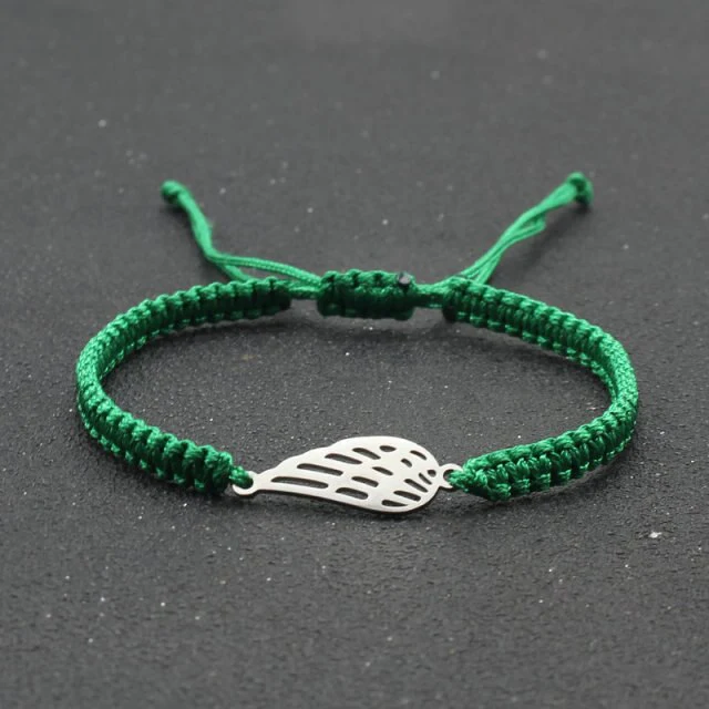 Silver Angel Wing Charm Bracelet