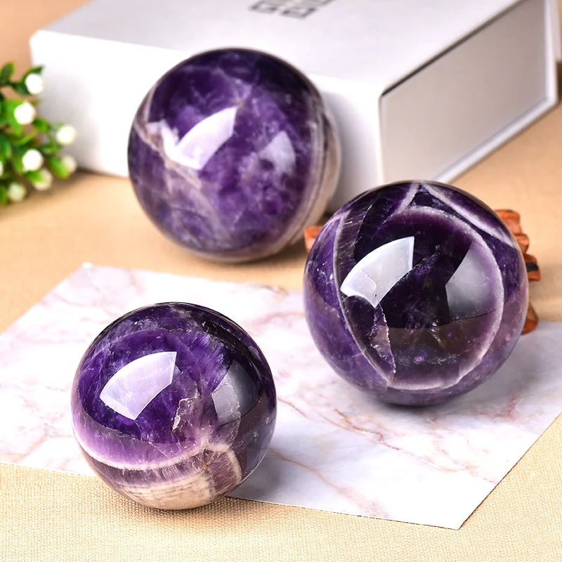 Natural Dream Amethyst Ball Polished Globe
