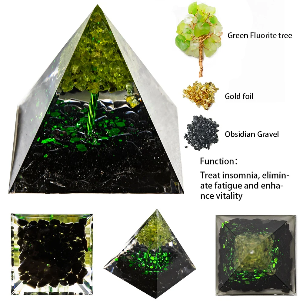 Orgone Pyramid Energy Healing Crystal