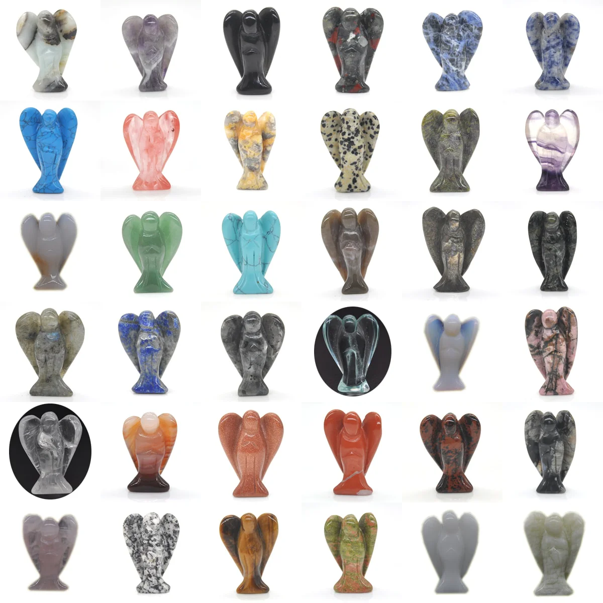 1.5 Inches Guardian Angel Natural Healing Crystal