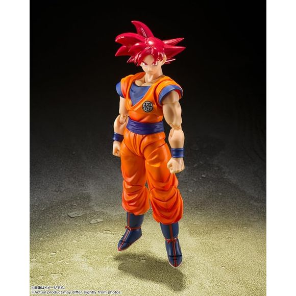 Bandai Dragon Ball Z S.H.Figuarts Super Saiyan Son Goku (Saiyan God Instilled with the Light of Righteous Hearts) Action Figure