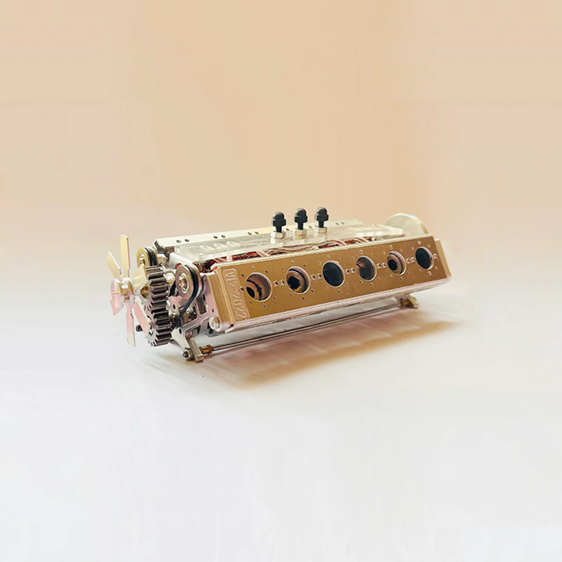 Metal V12 Brushless Electromagnetic Engine Model Technology Toys for 1/10RC RC Cars Ships