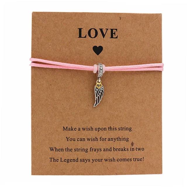 My Guardian Angel Wing Love Wish Bracelet