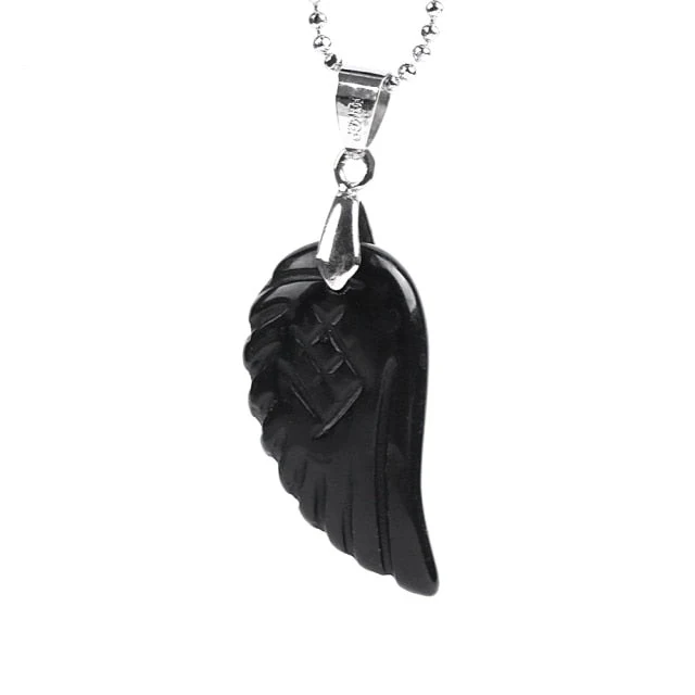 Crystal Angel Wing Pendant
