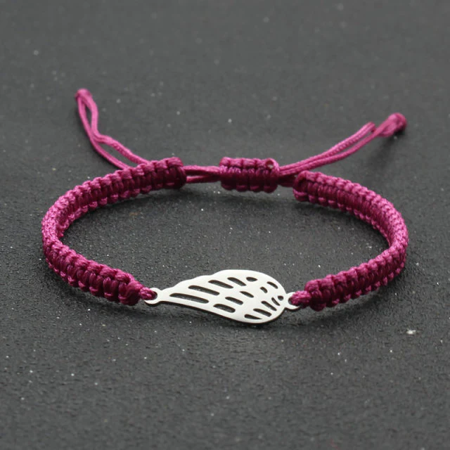 Silver Angel Wing Charm Bracelet