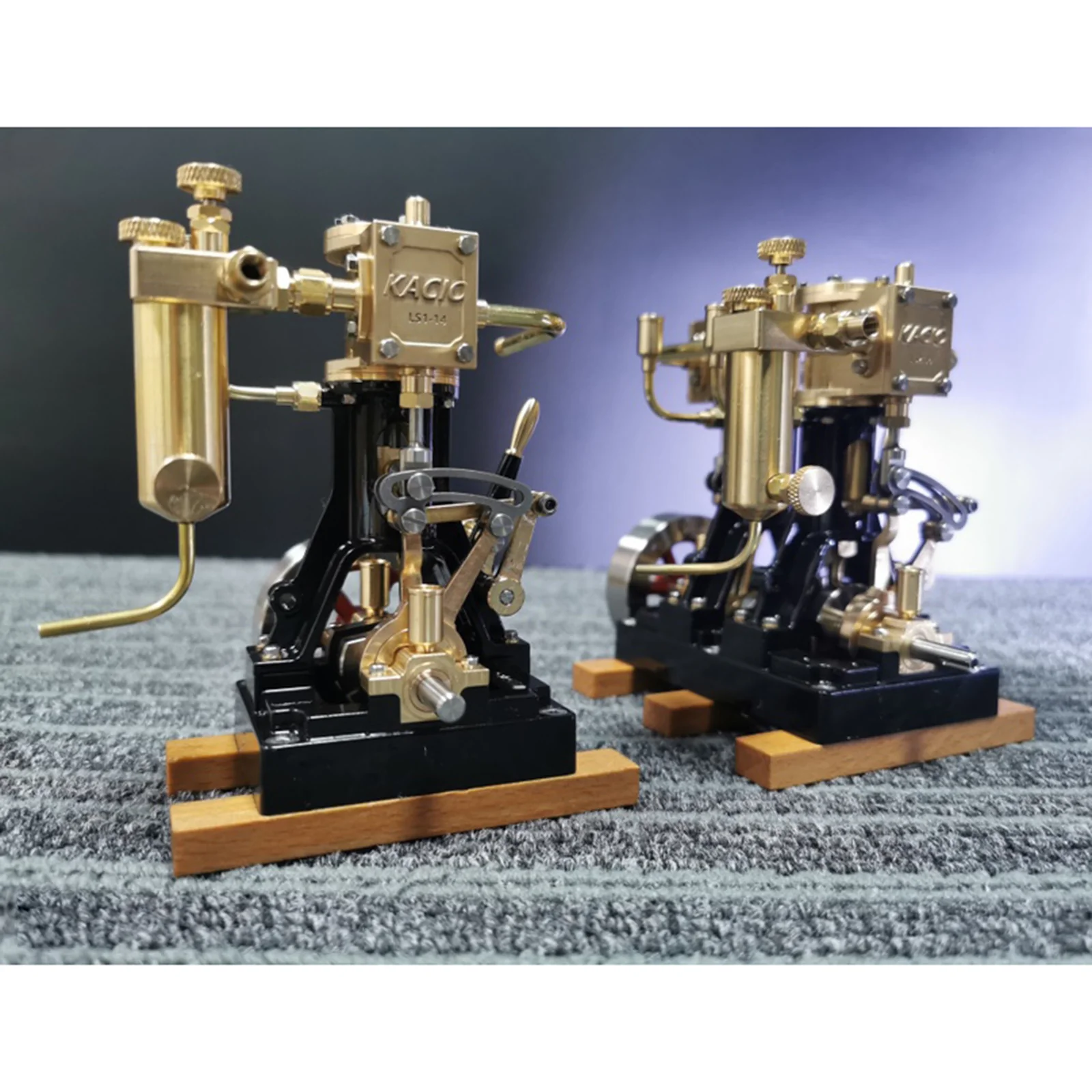 KACIO LS2-14 2 Cylinders Reciprocating Retro Steam Engine Model for Model Ship Model Boat Above 80cm