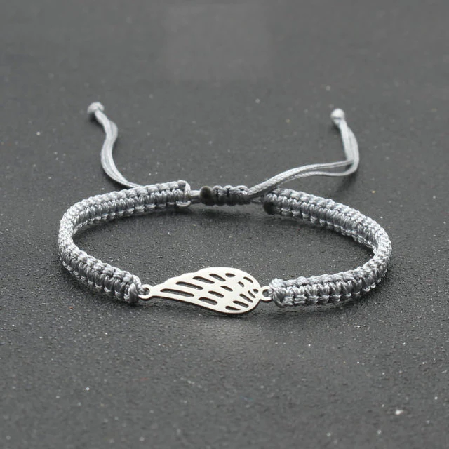 Silver Angel Wing Charm Bracelet
