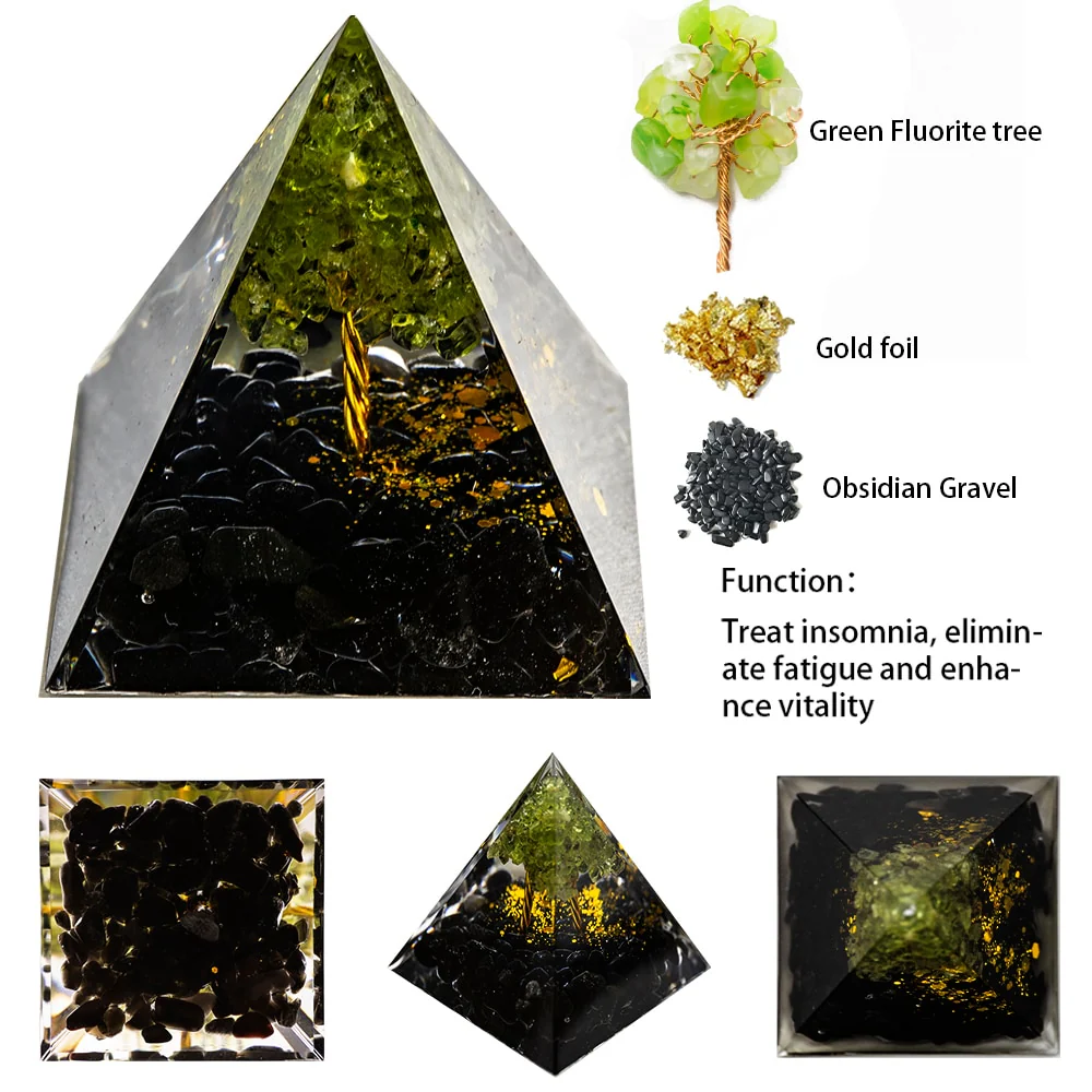 Orgone Pyramid Energy Healing Crystal