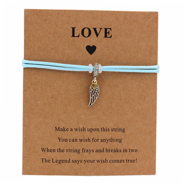 My Guardian Angel Wing Love Wish Bracelet
