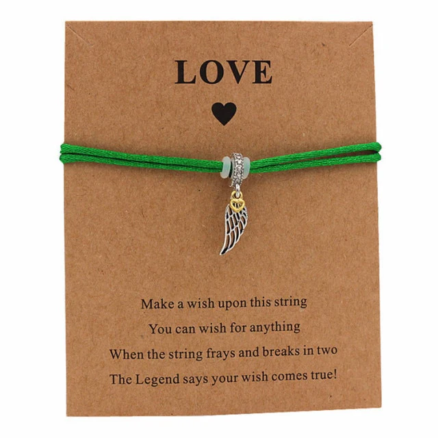 My Guardian Angel Wing Love Wish Bracelet
