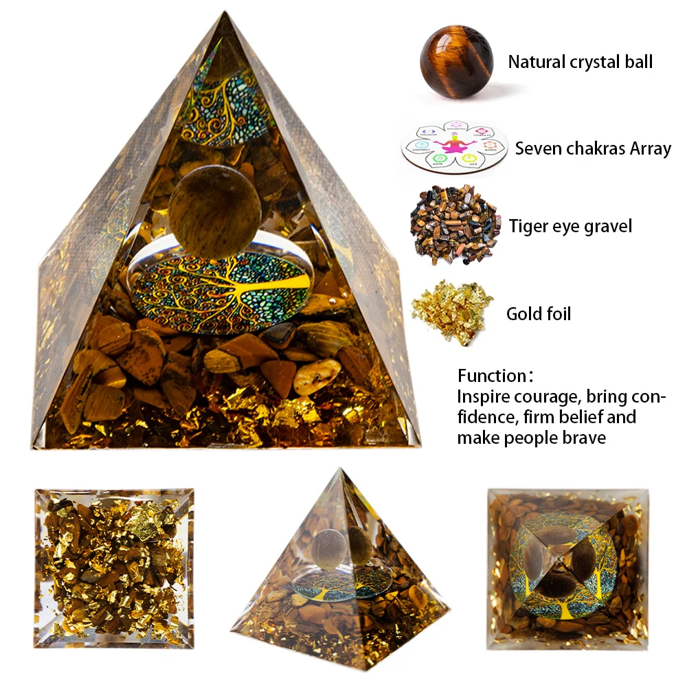 Orgone Pyramid Energy Healing Crystal