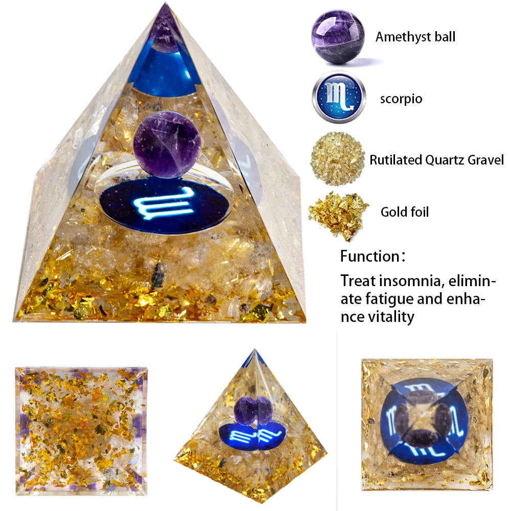 Orgone Pyramid Energy Healing Crystal