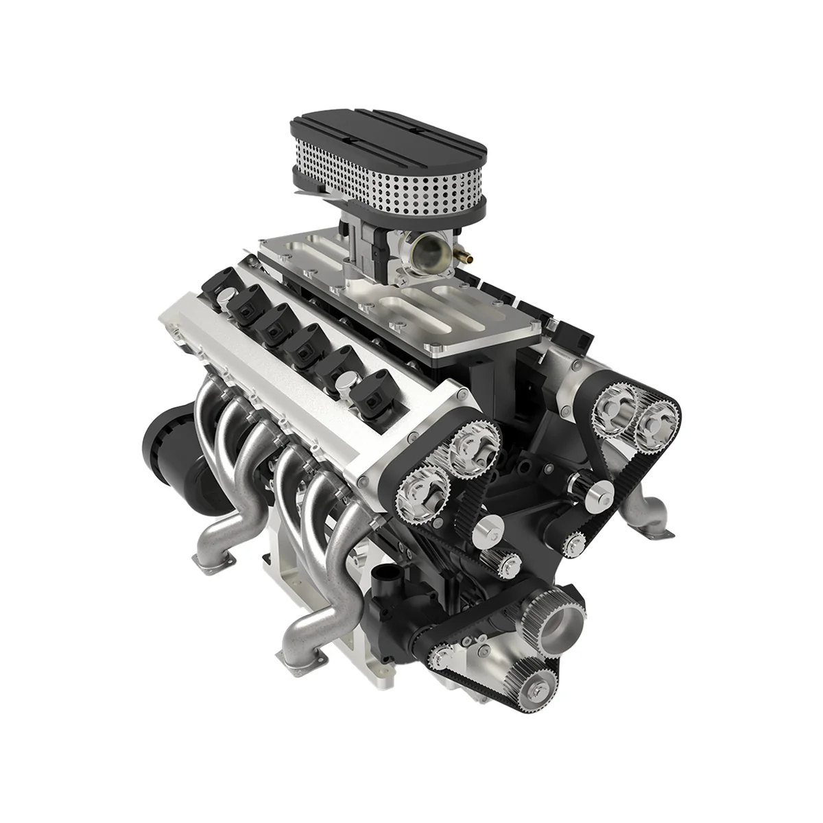 ENJOMOR V12 Engine GS-V12 72CC DOHC 4-Stroke 12-Cylinder 48-Valve Water-Cooled Electric Start Gasoline Engine Model - V12 Engine Model That Works