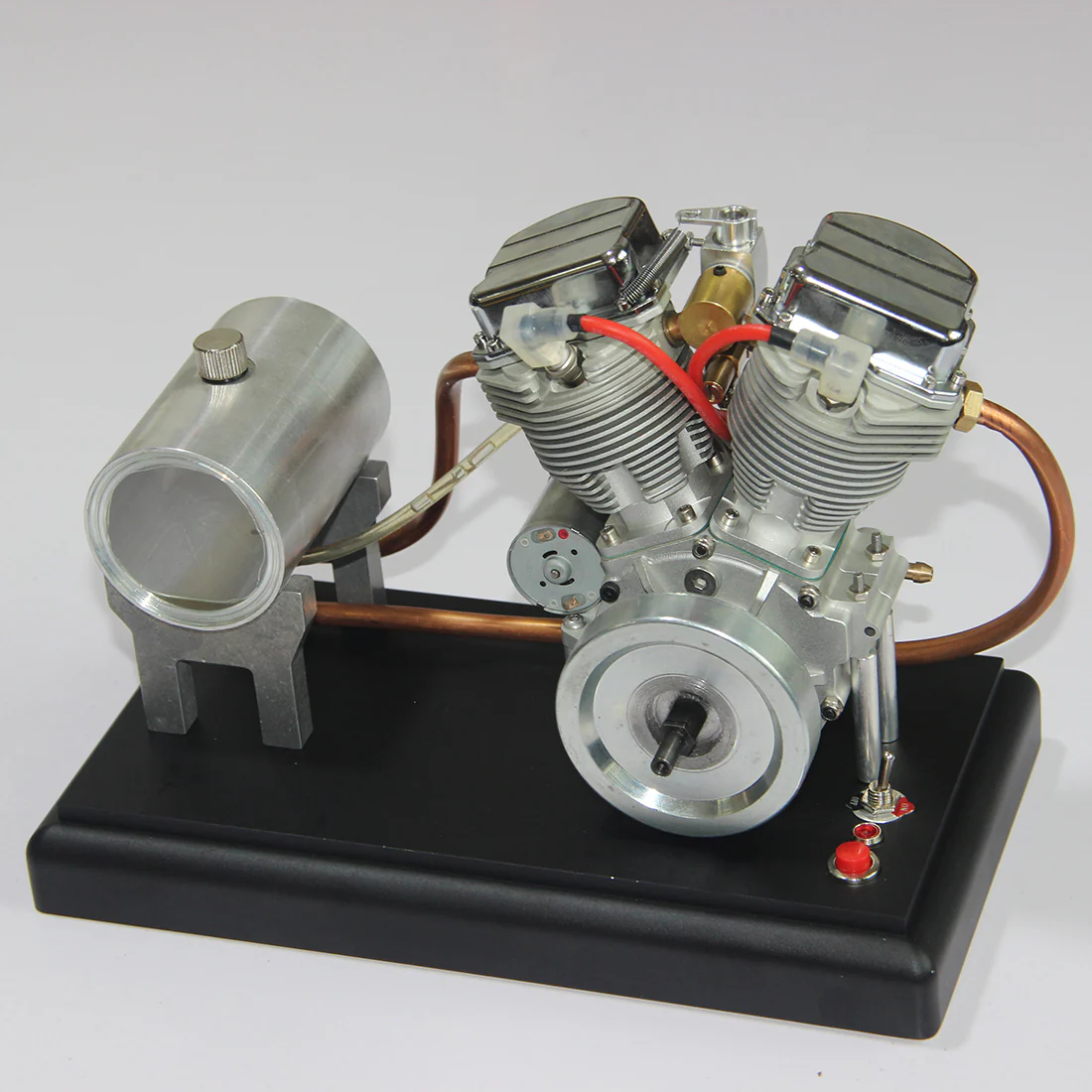 CISON FG-VT9 9cc V2 Engine V-Twin Dual Cylinder 4-Stroke Air-Cooled Gasoline Engine Motorcycle RC Engine Model