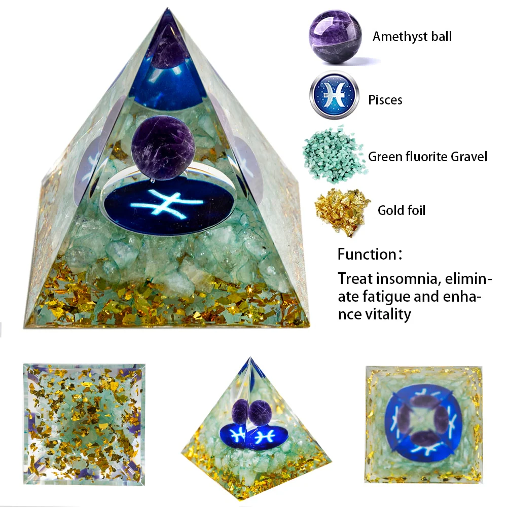 Orgone Pyramid Energy Healing Crystal