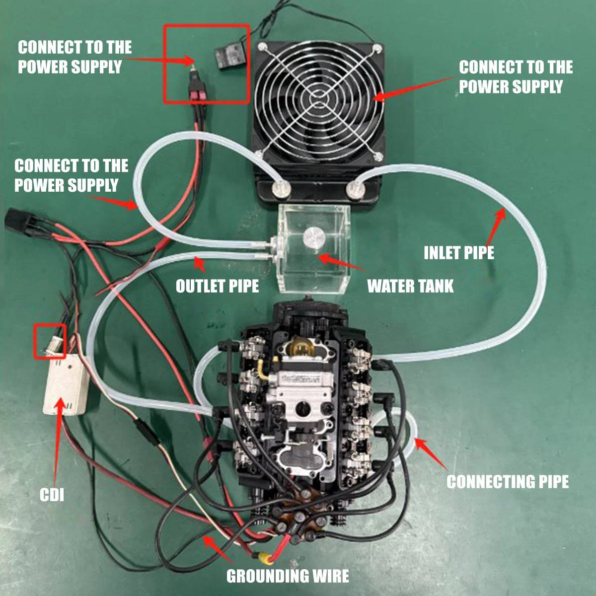 TOYAN V8 Engine FS-V800WGPC 28cc OHV Gasoline Engine - Build Your Own V8 Engine - V8 Engine Model Kit That Works