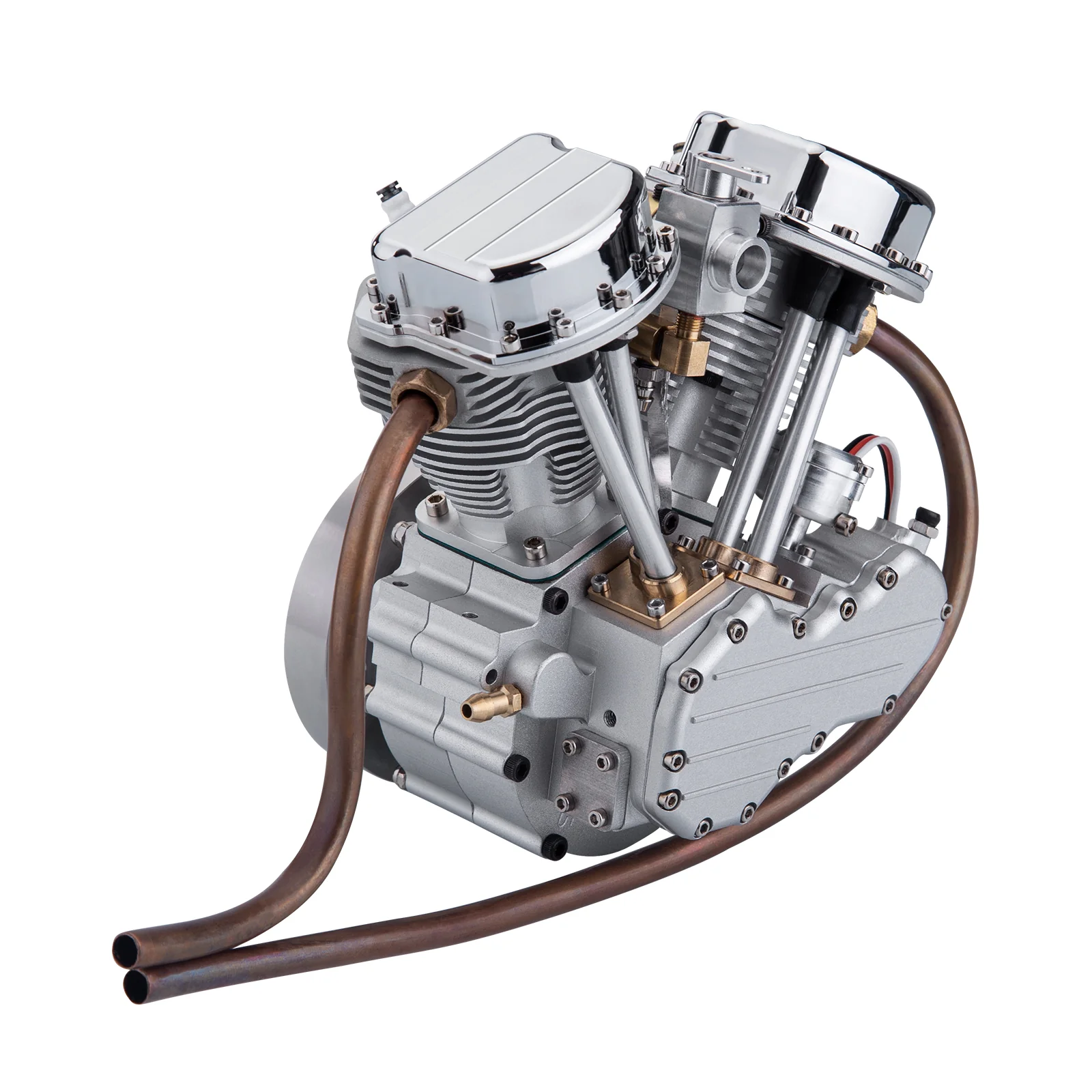 CISON FG-VT9 9cc V2 Engine V-Twin Dual Cylinder 4-Stroke Air-Cooled Gasoline Engine Motorcycle RC Engine Model