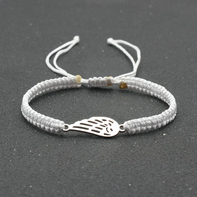 Silver Angel Wing Charm Bracelet