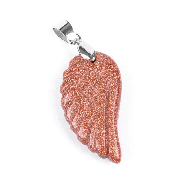 Crystal Angel Wing Pendant