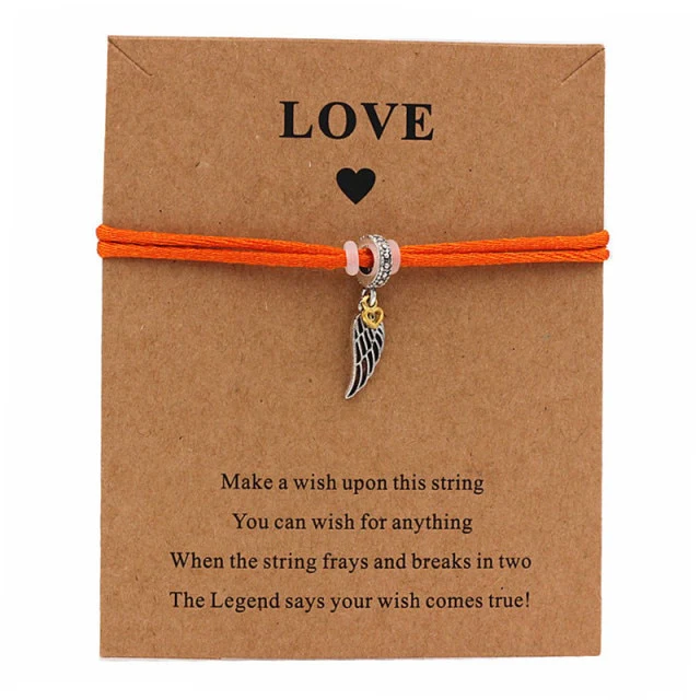 My Guardian Angel Wing Love Wish Bracelet
