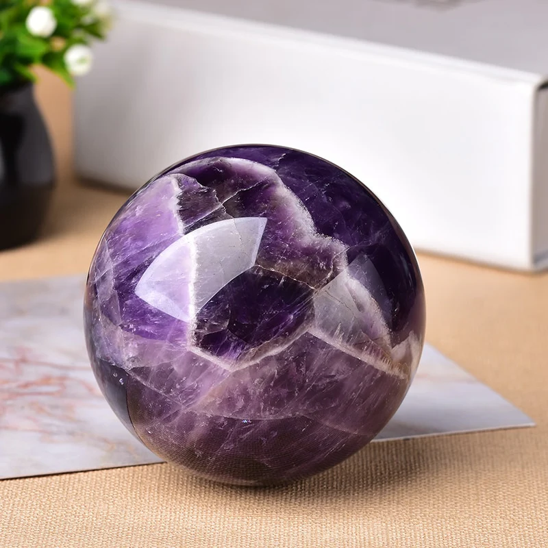 Natural Dream Amethyst Ball Polished Globe