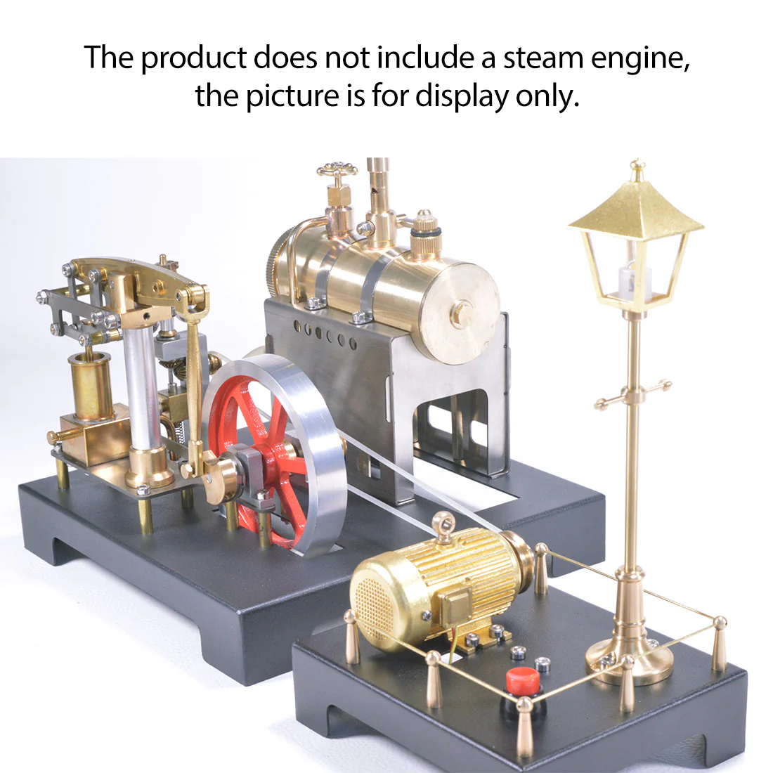 RETROL Full Metal Beam Engine Steam Engine Model Kit with Horizontal Boiler with Centrifugal Regulator Flyball