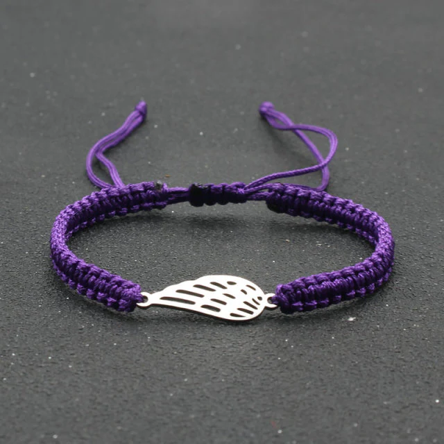 Silver Angel Wing Charm Bracelet