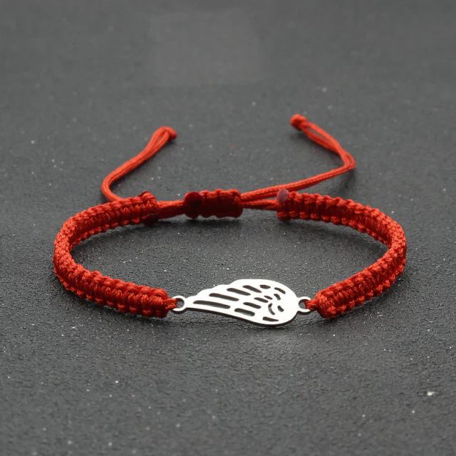 Silver Angel Wing Charm Bracelet