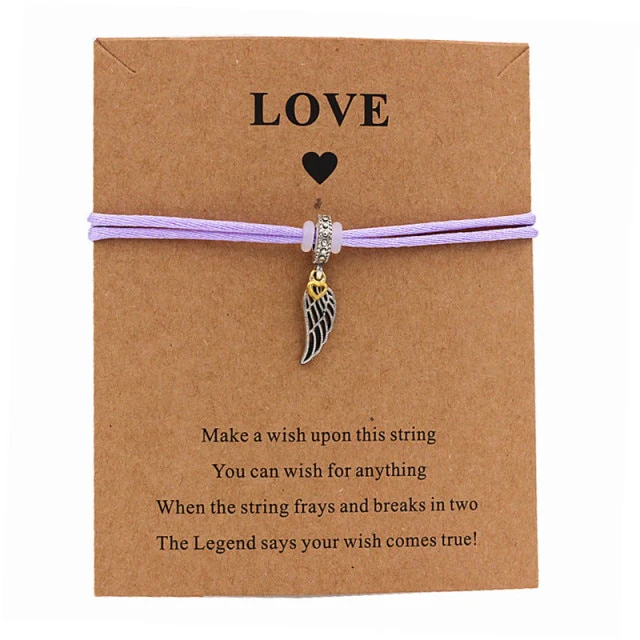 My Guardian Angel Wing Love Wish Bracelet