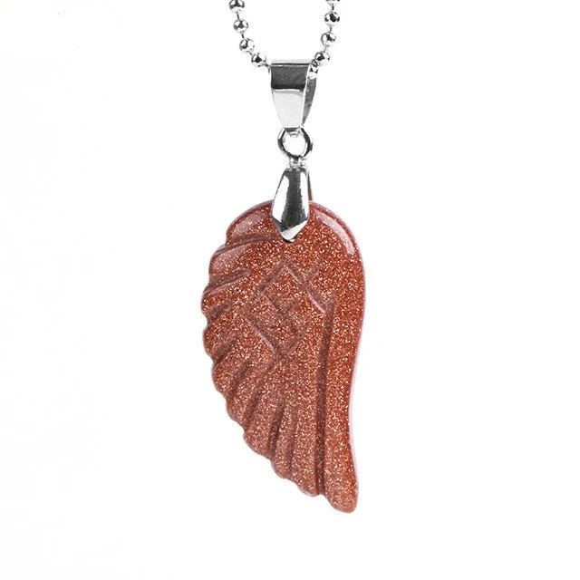 Crystal Angel Wing Pendant
