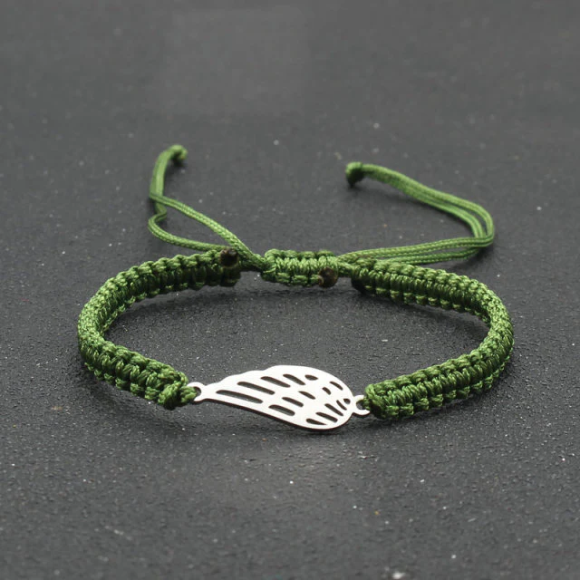 Silver Angel Wing Charm Bracelet