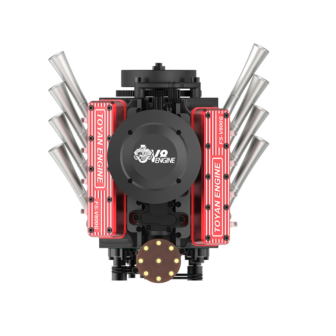 TOYAN V8 Engine FS-V800WGPC 28cc OHV Gasoline Engine - Build Your Own V8 Engine - V8 Engine Model Kit That Works