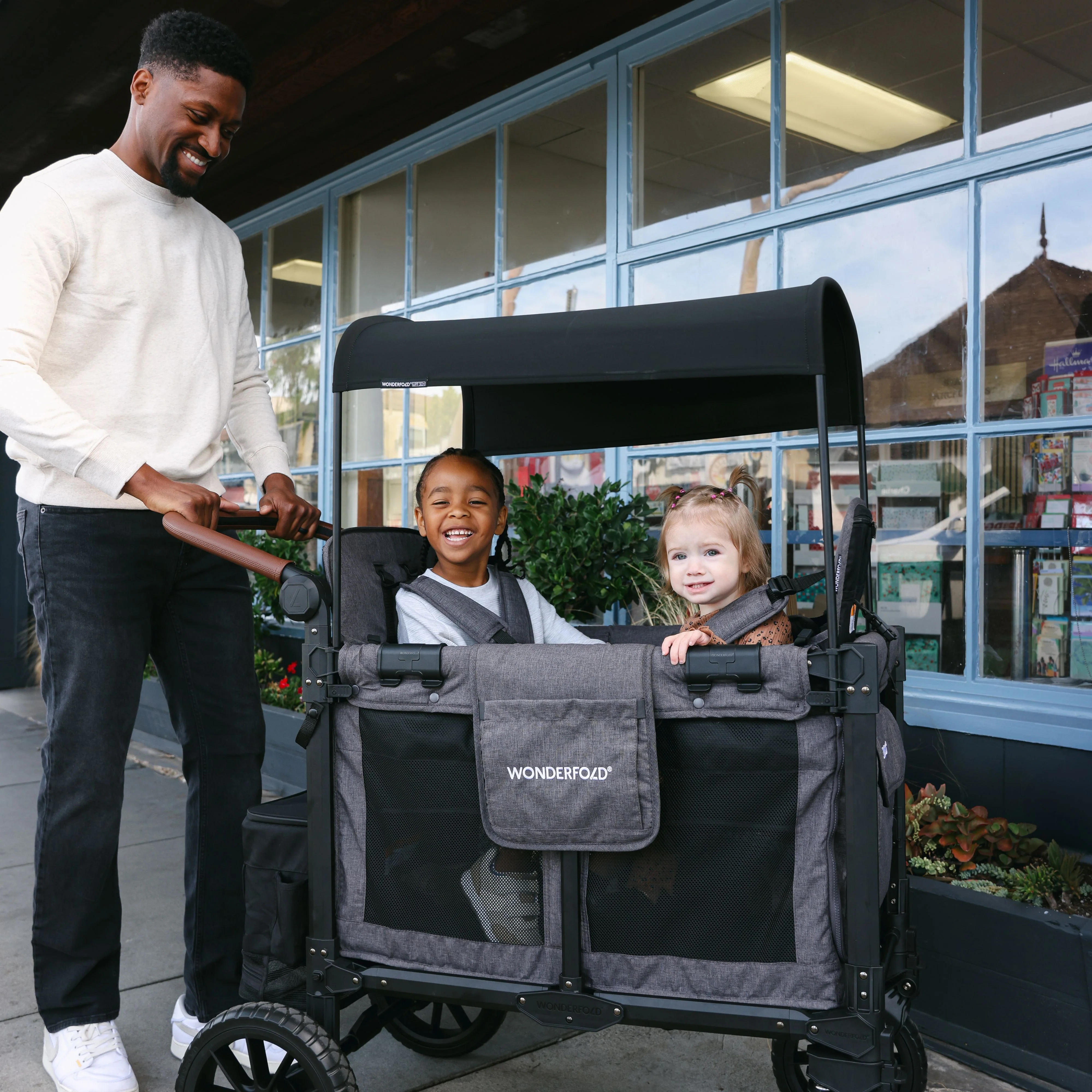 W2 Luxe Pro Double Seater Stroller Wagon (2 Seater)
