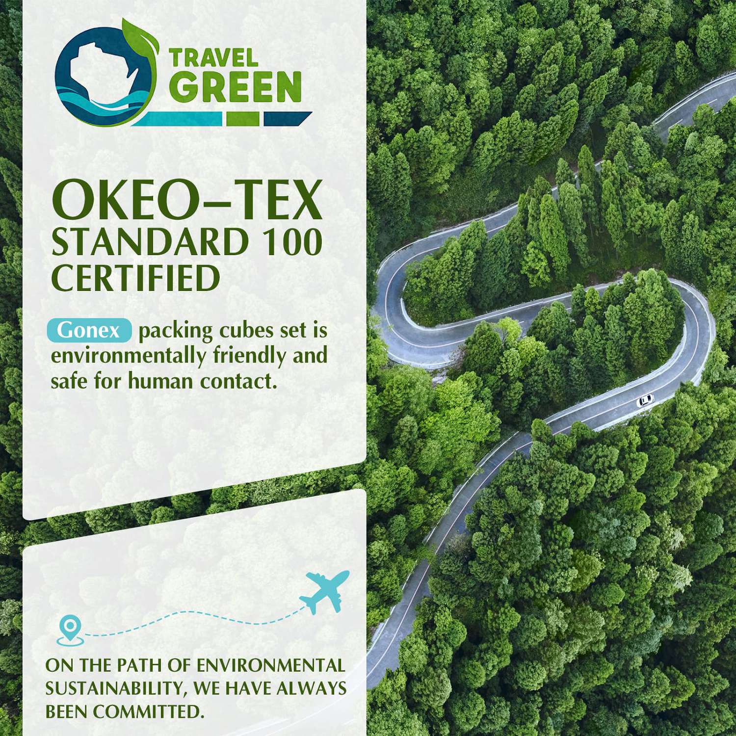 Compression Packing Cubes with Clear Toiletry Bag