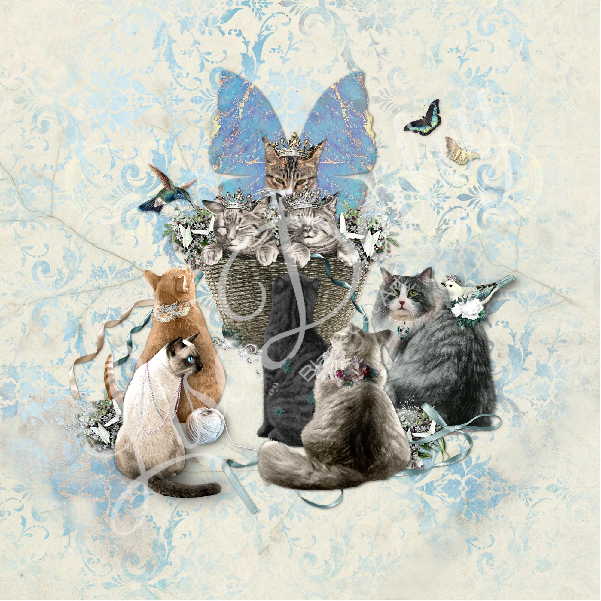 A Tisket a Tasket Cats in a Basket - Tote Bag