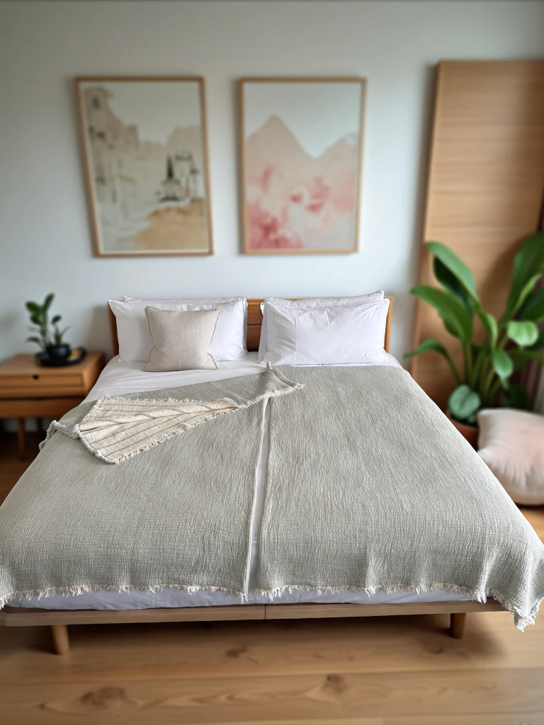 Cloud Cotton Comforter - Light Green