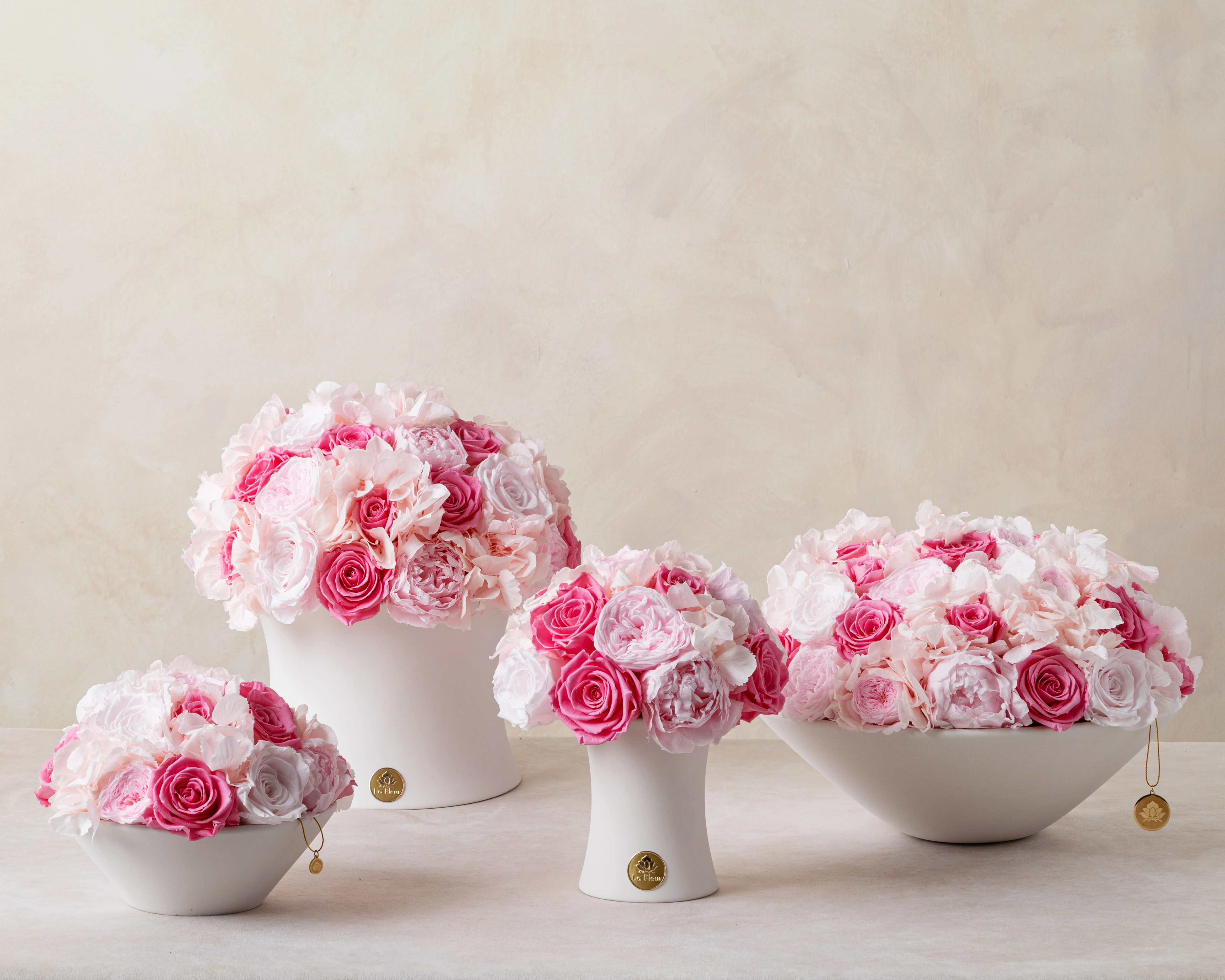 Creme Jardin Petite Dôme - Pink