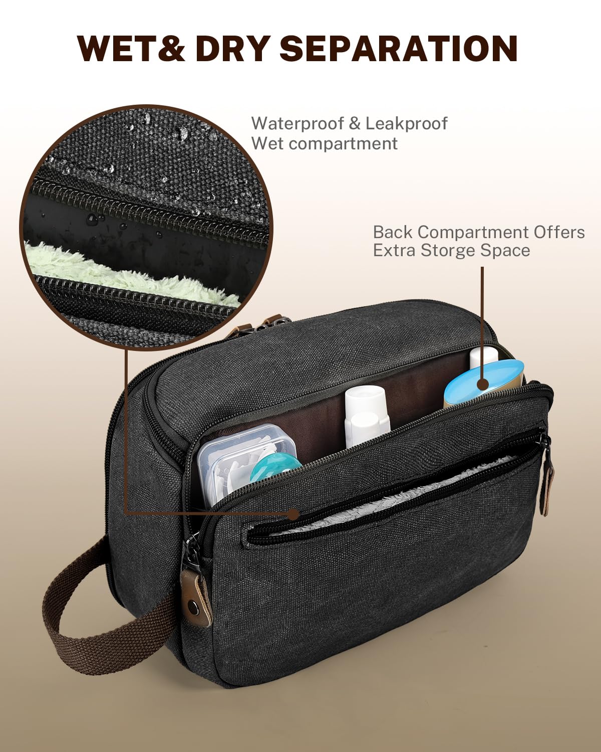 Gonex Travel Toiletry Bag for Men