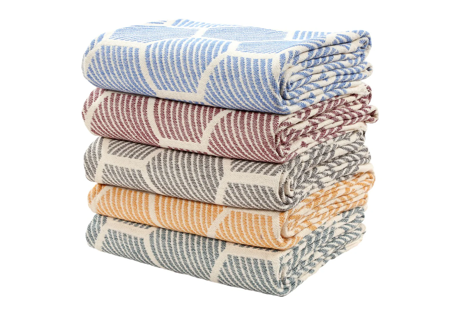 Atlas Cotton Throw - Burgundy