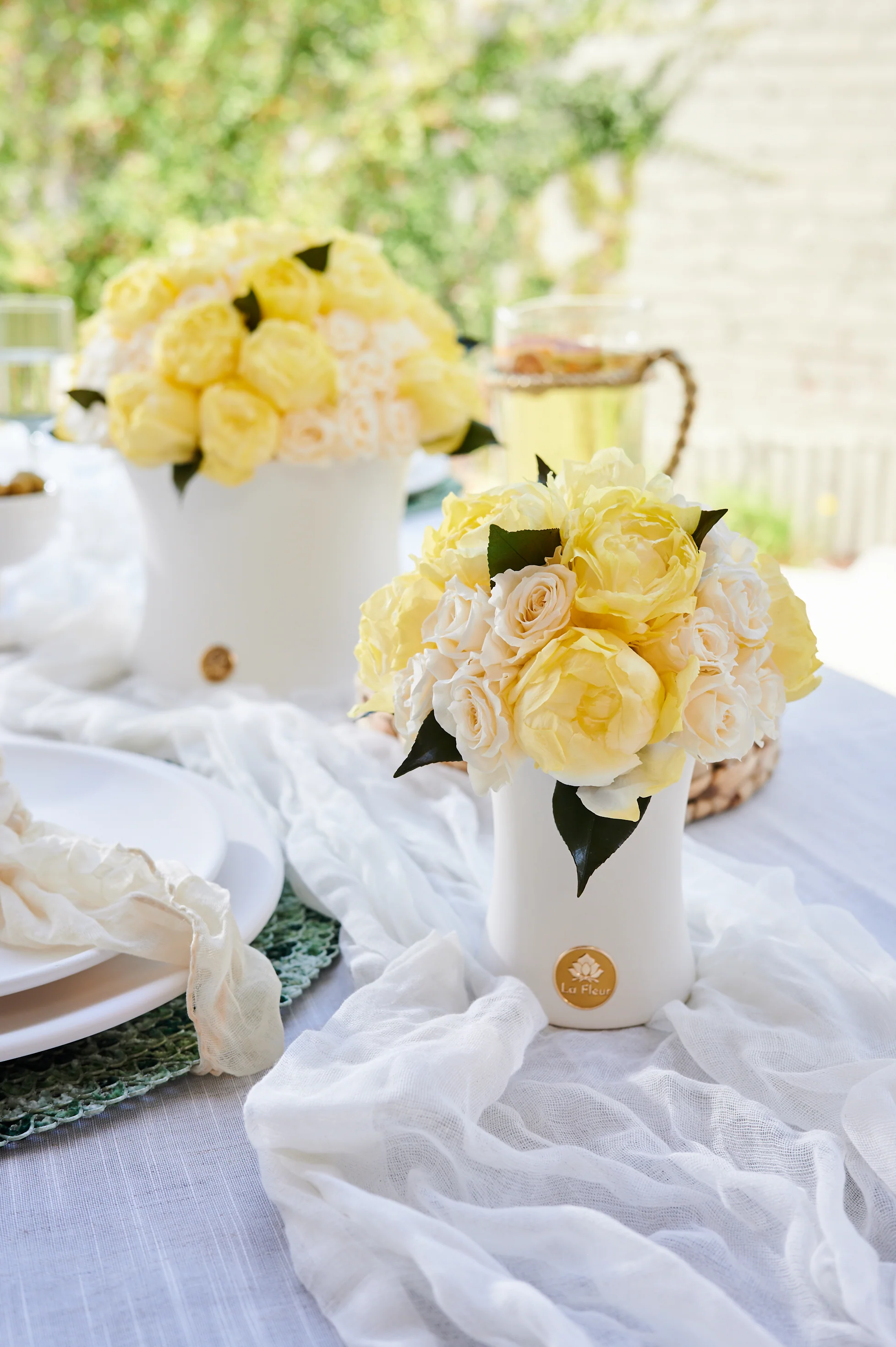 Creme Peony + Rose Dôme