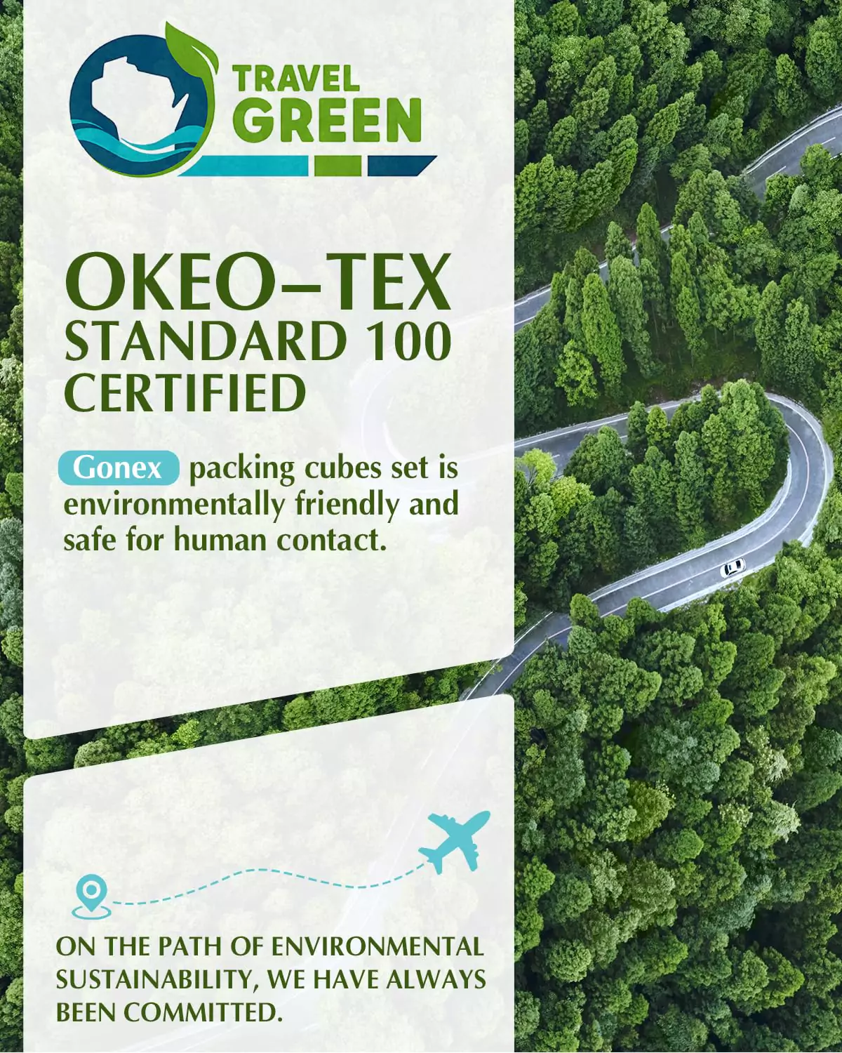 Gonex 5 Pcs Compression Packing Cubes with Laundry Bag