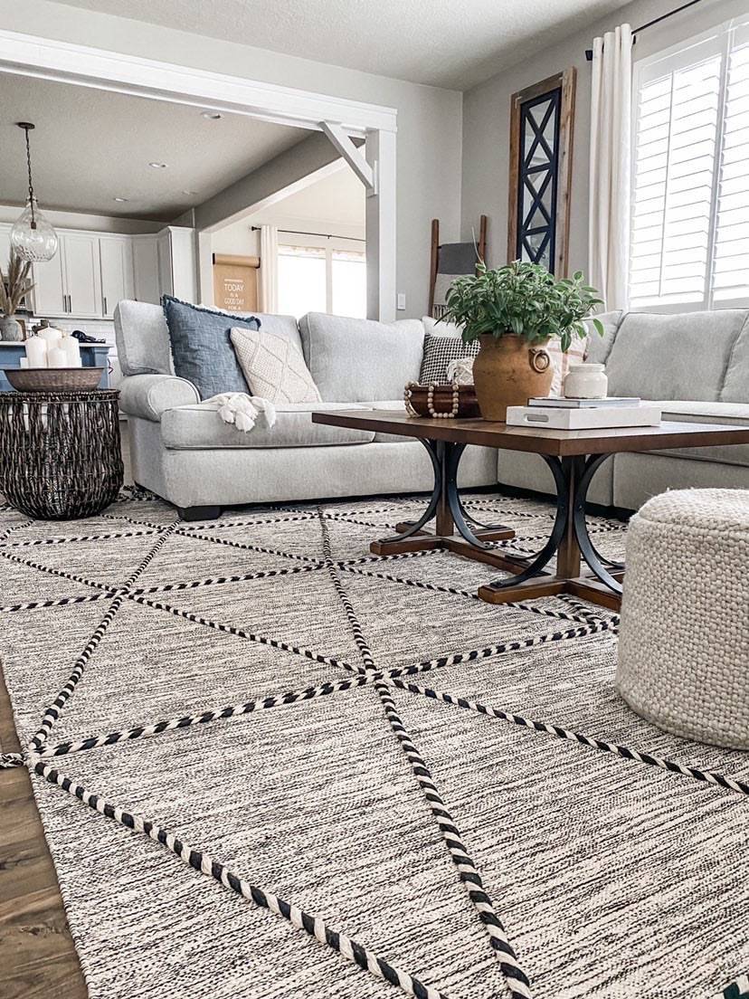 Lisa FLatWeave Cotton Area Rug