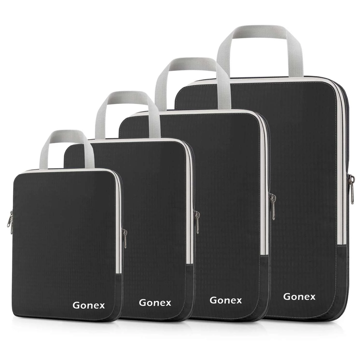 Gonex Compression Packing Cubes Set, Expandable Packing Organizers 4pcs