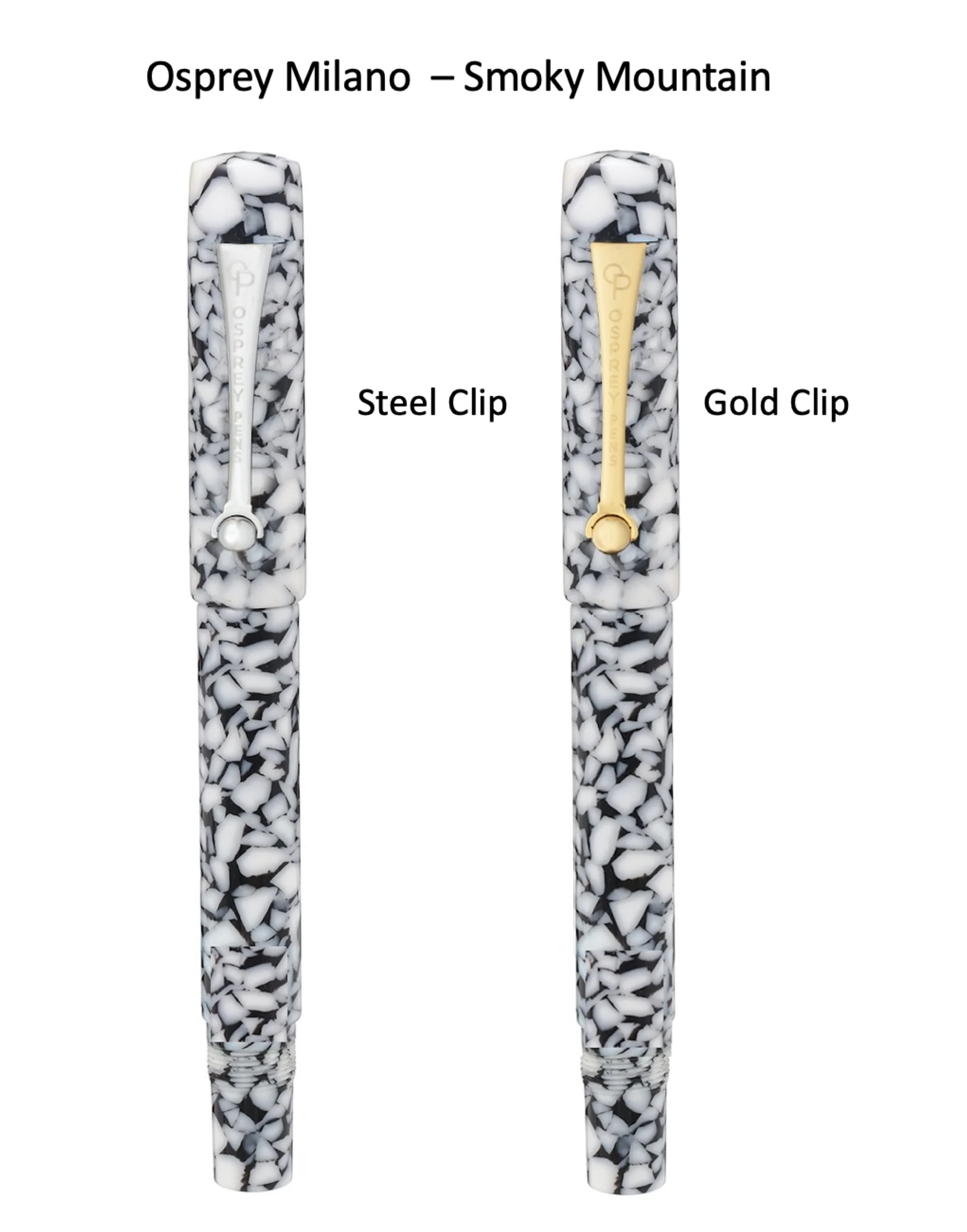 Smoky Mountain Milano Fountain Pen with Standard and Flex Nib Options